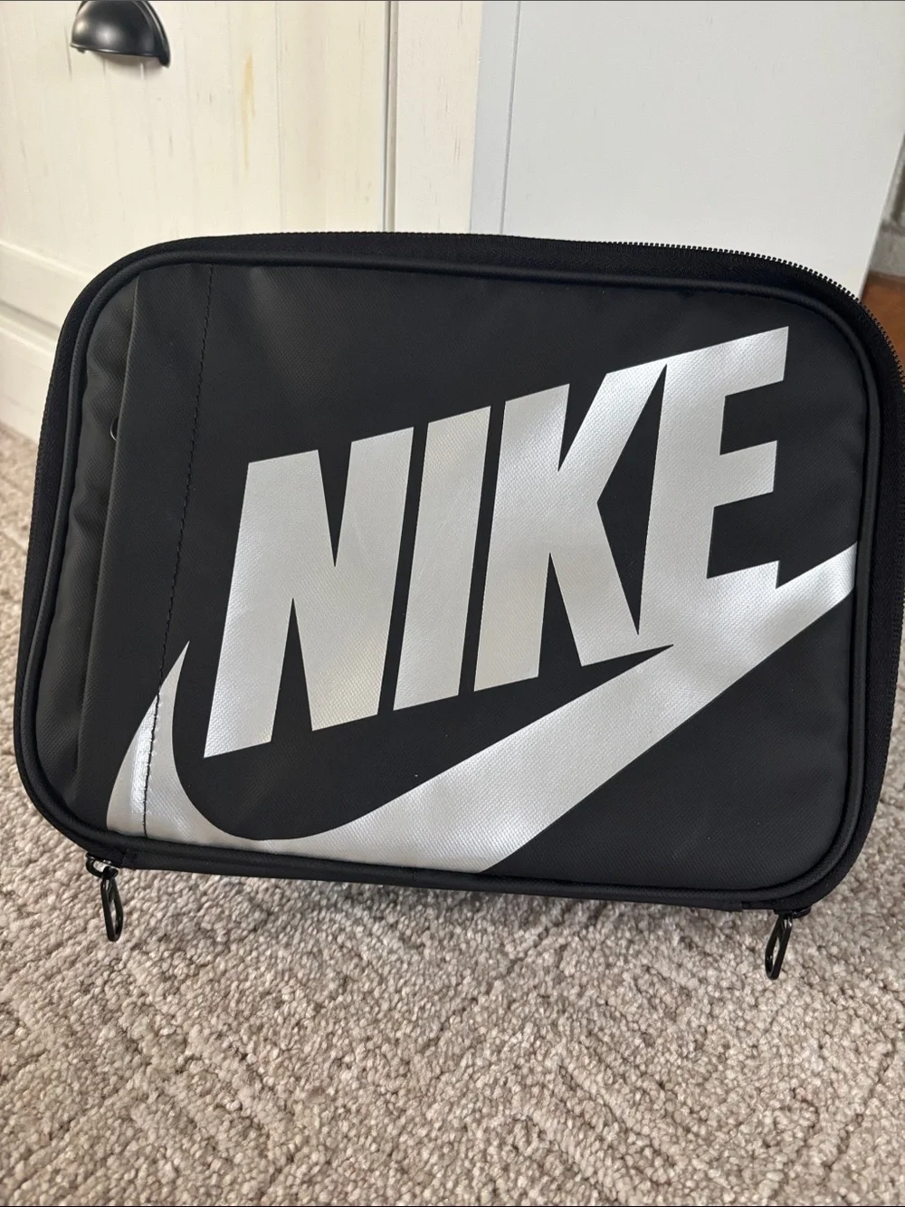 Nike Black Lunch Bag with Silver Logo